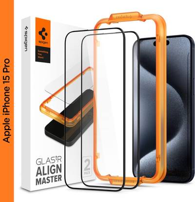 Spigen Tempered Glass Guard for Apple iphone 15 Pro