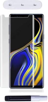 Maxboost Tempered Glass Guard for Samsung Galaxy Note 9 Advanced Border Less UV Full Protection Screen Tempered With Installation Kit Combo Pack