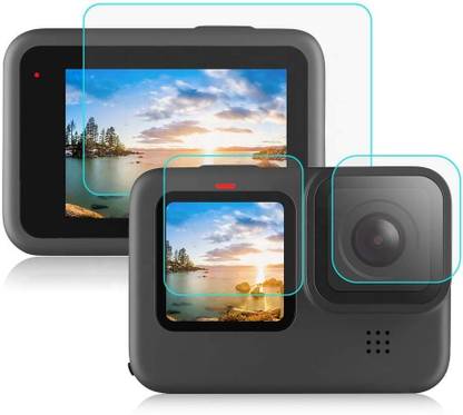 Power Smart Tempered Glass Guard for GoPro Hero 12 / GoPro Hero 11 / GoPro Hero 10 / GoPro Hero 9 (3 P'cs Set)