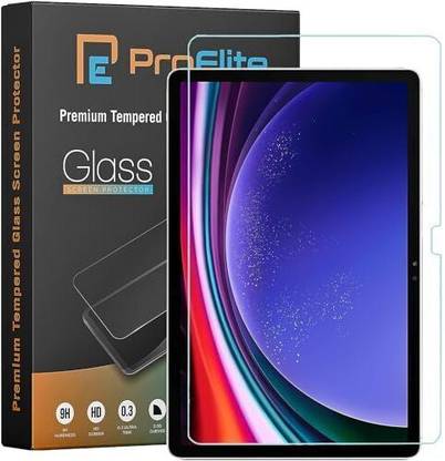 Proelite Tempered Glass Guard for Samsung Galaxy Tab S9 FE Plus/S10 Plus 12.4 inch Premium Tempered Glass Screen Protector