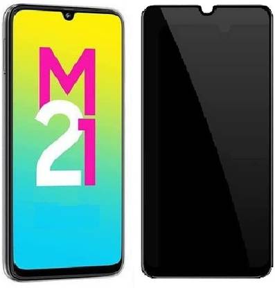 ELEF Tempered Glass Guard for Samsung Galaxy M21 Full Coverage Anti-Spy 9H Hardness Screen Protector