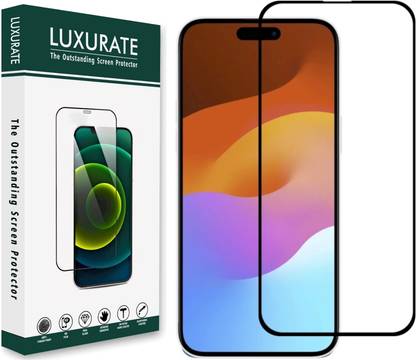LUXURATE Tempered Glass Guard for Apple iPhone 16