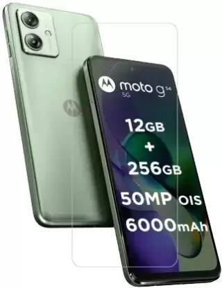 vmt stock Tempered Glass Guard for Moto G54 5G Tempered Glass | Screen Protector Full HD Quality Tempered Glass Anti-Scratch Edge to Edge Coverage with Easy Installation Kit