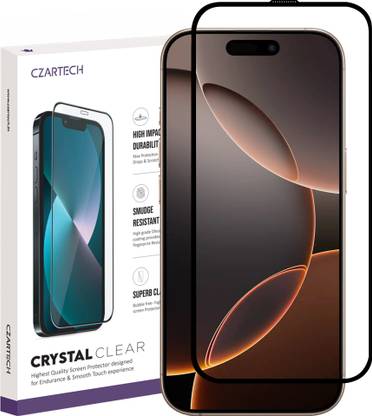 CZARTECH Tempered Glass Guard for Apple iPhone 16 Pro