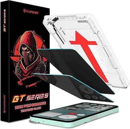 Kapaver Tempered Glass Guard for CMF Phone 1, (In-Screen Fingerprint Lock Will Not Work)