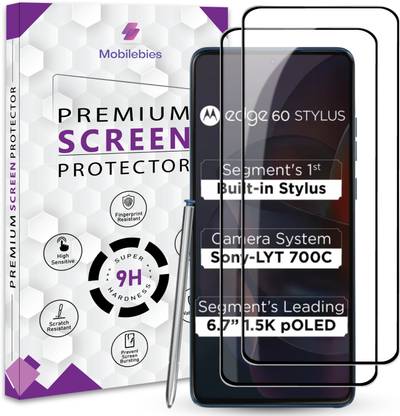 Mobilebies Tempered Glass Guard for Motorola Edge 60 Stylus Premium Screen Protector Guard with Easy Installation Kit