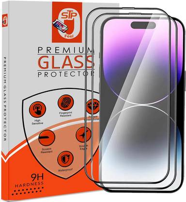 STP FEEL Tempered Glass Guard for IPhone 15 5G Premium Screen Protector Guard with Easy Installation Kit