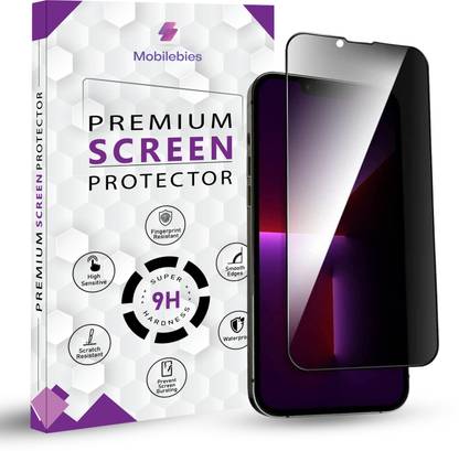 Mobilebies Tempered Glass Guard for iPhone 13 Pro, iPhone 14, iPhone 13 Privacy Screen Protector