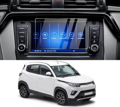 KACA Screen Guard for Company Fitted Infotainment System of Mahindra KUV100 NXT K4 Plus (7 inch) (2021 - Running) Perfectly Cut, Car Display protector with 9H Hardness [Not Tempered Glass]