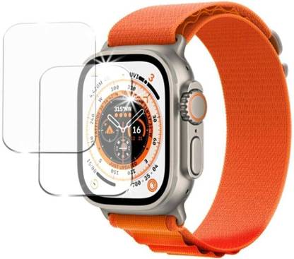 YOUTH MOBI Tempered Glass Guard for Apple Watch Ultra (49mm) (Transparent) Edge to Edge Full Screen Coverage and Easy Installation Kit