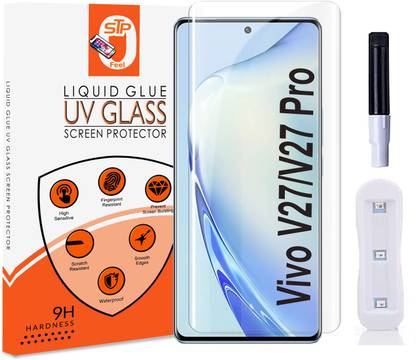 STP FEEL Tempered Glass Guard for Vivo V27 Pro, Vivo V27Pro 5G Premium Technology UV Glass with Installation Kit