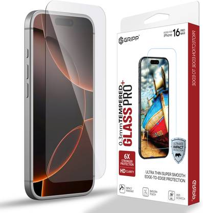 Gripp Tempered Glass Guard for Apple iPhone 16 Pro Max (6.9 inch)