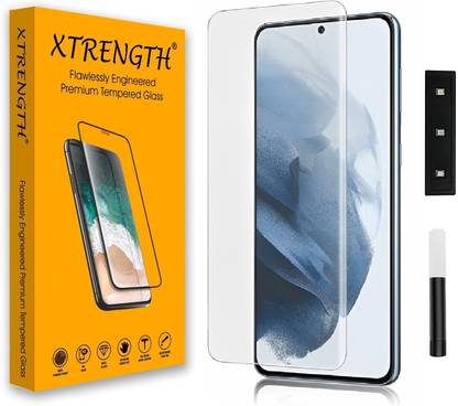 XTRENGTH Edge To Edge Tempered Glass for Vivo T3 Pro 5G, Vivo T3 Ultra 5G, iQOO Z9s 5G, iQOO Z9s Pro 5G, UV Premium Screen Guard, with Easy Installation Kit