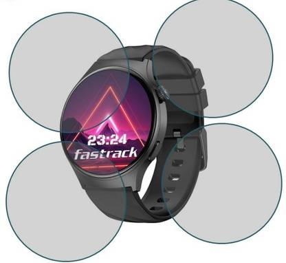 DB Tempered Glass Guard for FASTRACK OPTIMUS PRO 1.43 SMART WATCH TEMPERED GLASS (PACK OF 4)