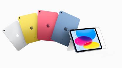Valimai Tempered Glass Guard for iPad 10th Gen 10.9 inch (2022), Round Edge 9H Hardness Crystal Clear glass