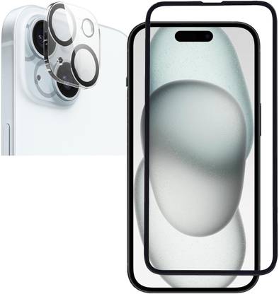 mFoniscie Tempered Glass Guard for iPhone 15, Camera Lens Protector, Apple iPhone 15