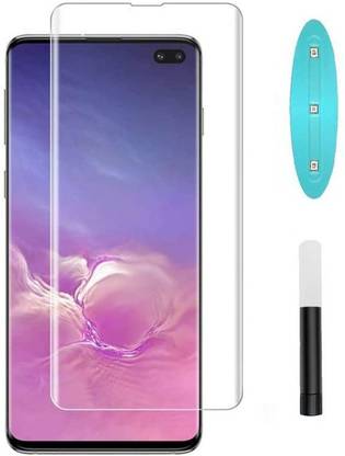 Maxboost Tempered Glass Guard for Samsung Galaxy S10 (6.1 Inch) Advanced Border Less UV Screen Protector Guard, 9H Hardness (Pack of 1)