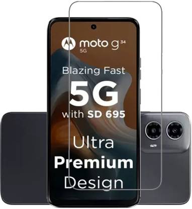 NKCASE Tempered Glass Guard for Motorola G34 5G, Moto G34 5G