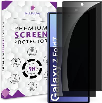 Mobilebies Tempered Glass Guard for Samsung Z Fold 7 5G Privacy Screen Protector Guard with Easy Installation Kit