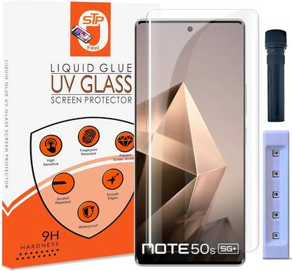 Maxboost Tempered Glass Guard for Infinix Note 50s 5G+ UV Advanced Curved Screen Protector Guard with Easy Installation Kit