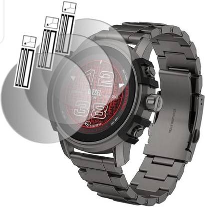 KHWABEEDA Tempered Glass Guard for DIESEL GRIFFED GEN 6 SMART WATCH TEMPERED GLASS (PACK OF 3)