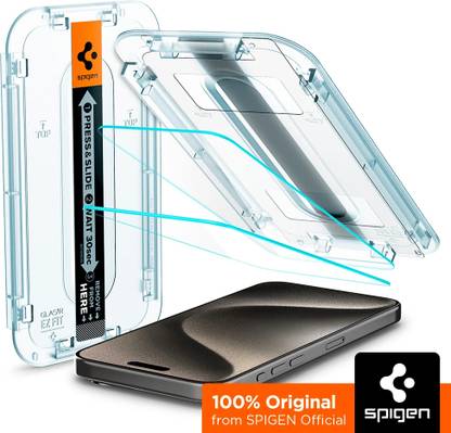 Spigen Tempered Glass Guard for iPhone 15 Pro Max
