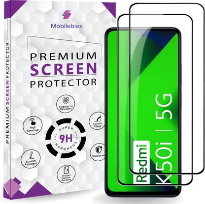 Mobilebies Tempered Glass Guard for Redmi K50i OG Premium Screen Protector