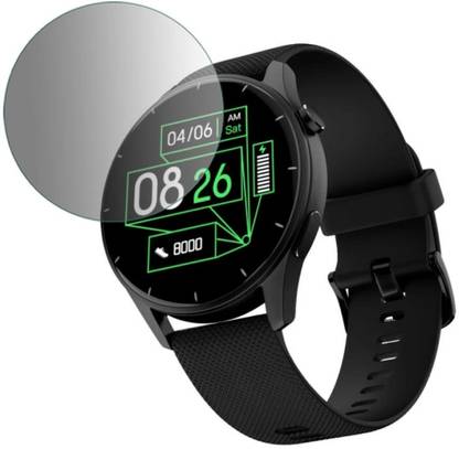 DOWRVIN Tempered Glass Guard for Noise crew 1.38 round display with Bluetooth calling , mettlic finish rating smart watch