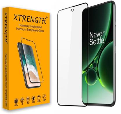 XTRENGTH Tempered Glass Guard for OnePlus Nord 3 5G, OnePlus Nord CE 3 5G, Edge to Edge Screen Protector with Easy Self Installation Kit