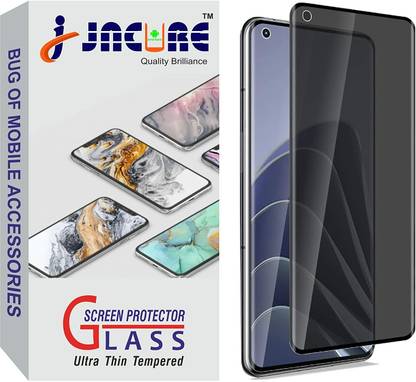 Jacure Tempered Glass Guard for Jacure Compatible for Oneplus 10 Pro Privacy Glass Screen Protector Tempered Glass Edge to Edge Curved 5G Anti-spy Screen Saver 3D Full Coverage Case Friendly 9H Hardness Ultra HD