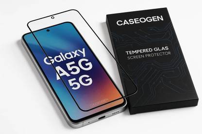 CASEOGEN Tempered Glass Guard for Galaxy A5 Tempered Glass Screen Protector, 9H Hardness, Edge-to-Edge Coverage, Anti-Fingerprint