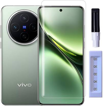 VZZR Tempered Glass Guard for Vivo X200, Vivo X200 5G - UV Tempered Glass Screen Protector with Easy Installation Kit