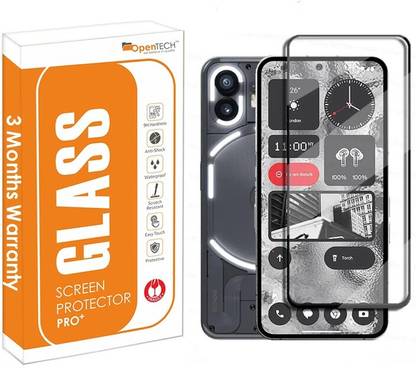 ओपनटेक Tempered Glass Nothing Phone 2 with Edge to Edge Coverage and Easy Installation kit with 3 Months warranty के लिए