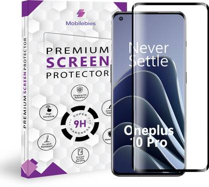 Mobliebies Tempered Glass Guard for Oneplus 10 Pro 5G Full Glue Curved Screen Protector - ( Non-UV Glass )