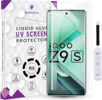 Qoisa Tempered Glass Guard for iQOO Z9s / iQOO Z9s Pro Premium HD+ UV Glass Screen Protector