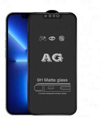VOLMERE Tempered Glass Guard for Apple iPhone 13, iPhone 13 Pro, Premium AG Matte Full Edge-to-Edge Coverage Tempered Glass
