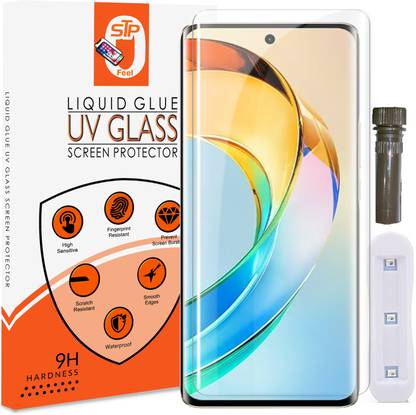 Maxboost Tempered Glass Guard for Xiaomi Redmi Note 13 Pro Plus UV Advanced Curved Screen Protector Guard with Easy Installation Kit