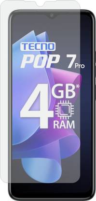Fasheen Tempered Glass Guard for TECNO POP 7 PRO (Flexible & Shatterproof)