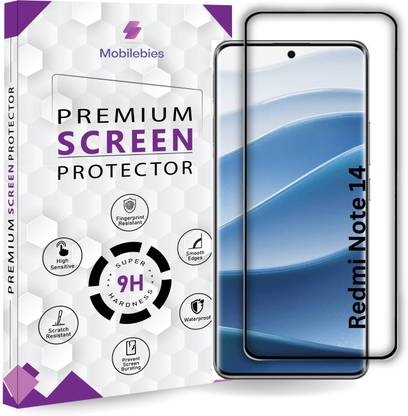 Mobilebies Tempered Glass Guard for Redmi Note 14 5G Premium Screen Protector Guard with Easy Installation Kit