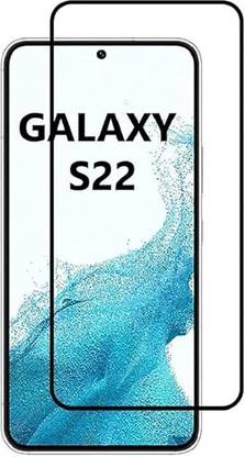 YOUTH MOBI Tempered Glass Guard for Samsung Galaxy S22 and Galaxy S23 (Black) [Fingerprint Unlock Supported] with Edge to Edge Coverage and Easy Installation kit