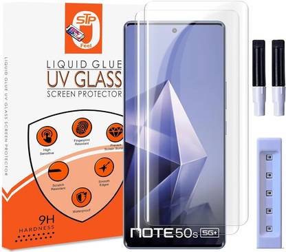 Maxboost Tempered Glass Guard for Infinix Note 50s 5G+ Premium Technology UV Glass with Installation Kit