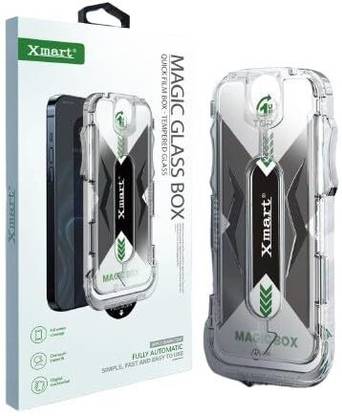 Xmart Tempered Glass Guard for Magic Box Screen Protector Easy Applicator Install Kit Tempered Glass Screen Protector Compatible For Iphone 15 Pro Max| iphone 15 Pro Max