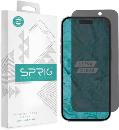 Sprig Tempered Glass Guard for Apple iPhone 15 Pro, iPhone 15 Pro, 15 Pro