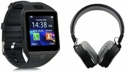 Darkaffix Tempered Glass Guard for Combo Bluetooth Headset with Touchscreen Smartwatch 0.0.0.12