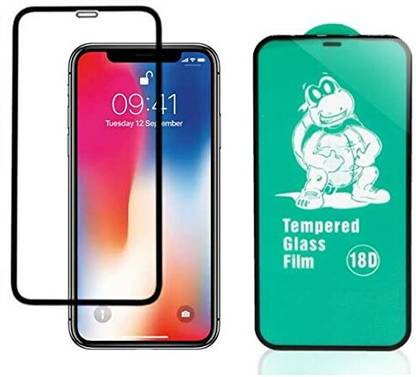 Midos Tempered Glass Guard for Apple iPhone X, 18D Screen Protector Tempered Compatible with Apple iPhone X/Xs [ Airbag Edge | Edge to Edge Coverage ] (Pack 1)