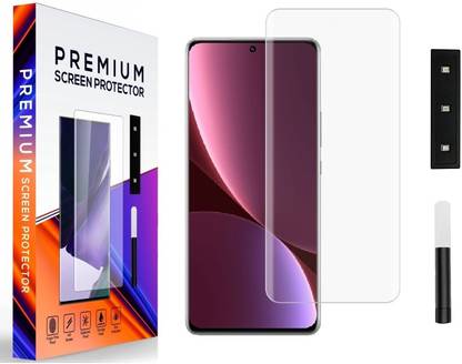 XYNITY Tempered Glass Guard for Vivo V27 5G, Vivo V27 Pro 5G, UV Curved Screen Protector with Easy Installation Kit