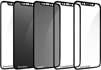 Maxboost Edge To Edge Tempered Glass for iPhone 12 Pro Max Combo Of 5 Tempered Glass