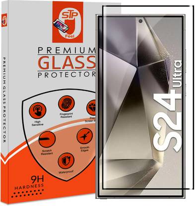 Maxboost Tempered Glass Guard for Samsung Galaxy S24 5G Advanced Black Border Screen Protector