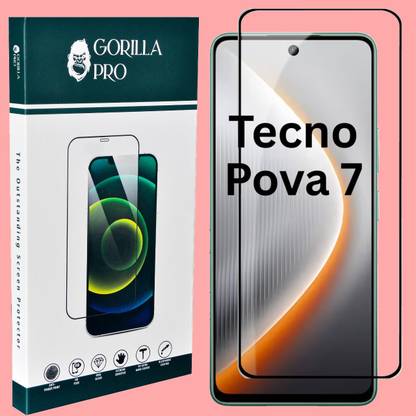 GORILLA PRO Tempered Glass Guard for Pova 7 5G, Tecno Pova 7 5G