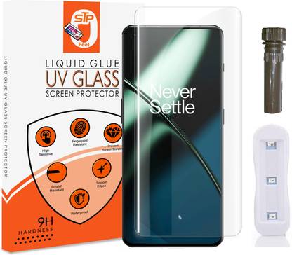 STP FEEL Tempered Glass Guard for Oneplus 11R , Oneplus 11 Advanced Full Protection UV Tempered With Installation Kit